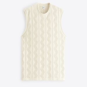 Zara-Men's Crotchet Sleeveless T-Shirt